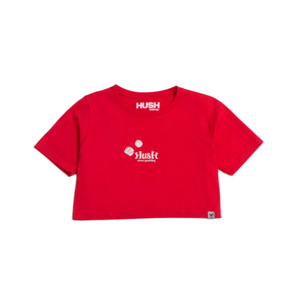 CROPPED STREET GAMBLING VERMELHO